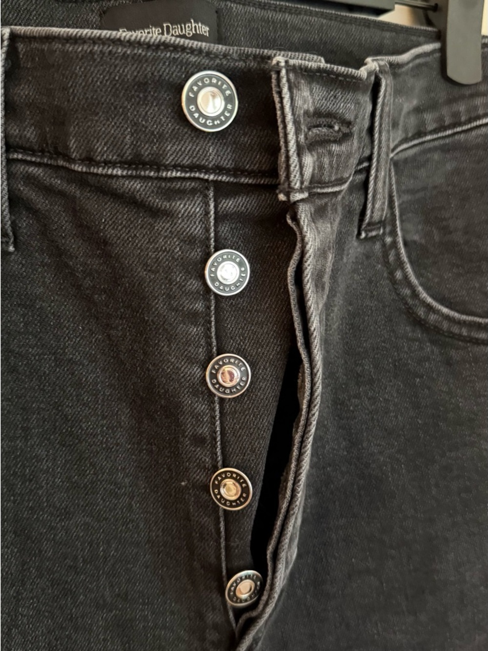 Favorite Daughter High-Rise Button-Fly Flare Jeans, Size 29 - Picture 2 of 8